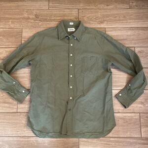 Taylor stitch The jack in olive green everyday oxford button shirt 46 2XL